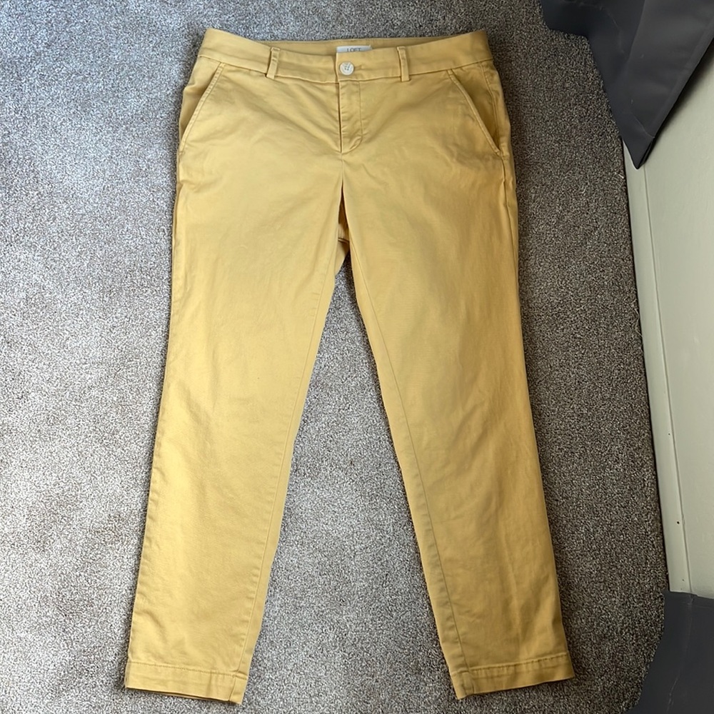 Loft size 10 dark yellow/gold pants. Good used condition.